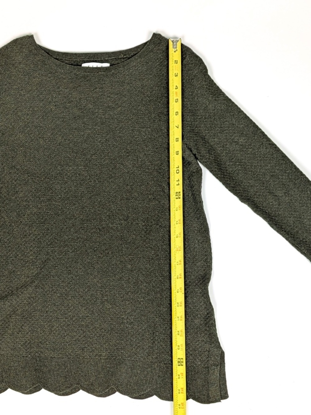 Elle - Olive Green Tunic - Large - Picture 6 of 10